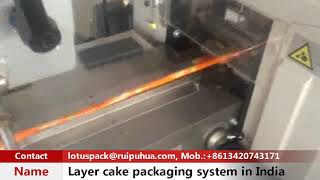 Automatic layer cake packing line in India