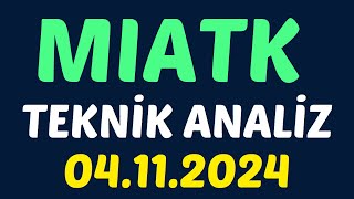 MİA TEKNOLOJİ TEKNİK ANALİZ #borsa #mıatk #hisse #analiz #yorum #MIATK #borsa #miateknoloji analiz