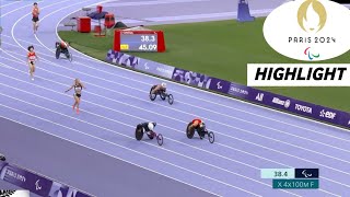 People's Republic of China Won Gold | Paralympic  Athletics 4x100m Universal Relay  Highlights