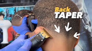 How to Back TAPER with Around the Ear Lineup if you are a Beginner Barber must watch