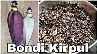 Bondi Kirpul || Banana Flower Recipe || Konkani Traditional Recipes