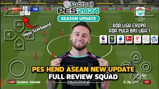 KEREN!!!  EFOOTBALL 24 PPSSPP NEW SEASON LIGA EROPA & BRI LIGA 1 INDONESIA, NEW KITS, GRAPICH HD