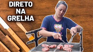 COMO EU FAÇO O CHURRASCO NA CHURRASQUEIRA DESMONTÁVEL