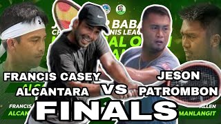 PHILIPPINES' NO.1 JESON PATROMBON VS PROFESSIONAL TENNIS PLAYER FRANCIS CASEY ALCANTARA | FINALS