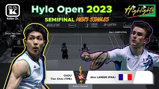 CHOU Tien Chen (TPE) vs Alex LANIER (FRA) | Mens Singles SF HyloOpen2023