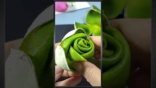 Use orange peel to make a beautiful orange peel rose to relieve stress. Handmade parent-child cr