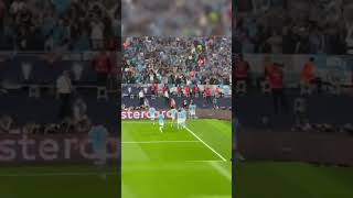 The moment Rodrigo scored for mancity Champions league final #shorts #mancity #championsleague