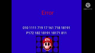 SM64 Error Screen 010 1111 719 17 161 718 18191 P172 182 182 18191 18171 811  - 2021 cheat used N64