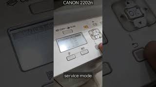 CANON iR 2202n service mode