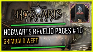 Hogwarts Castle Field Guide Revelio Pages #10 Grimbald Weft (History of Magic Class Quest)