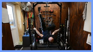 Epic Home Gym Fail (Squat Rack Cage Drop) Broken Back