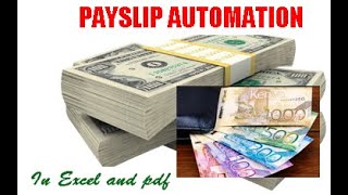 Excel VBA ,Pdf, vb script and batch file to Automate PaySlip