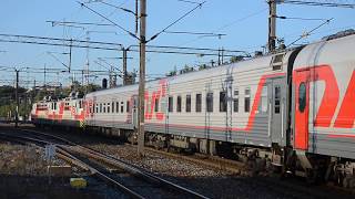 Departure of the Tolstoi Train Helsinki - Moscow, from the Helsinki central railway station