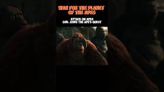 War For The Planet Of The Apes 2017 (Attack on apes Girl Joins the Ape's Quest)