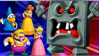 Mario Party 9 Boss Rush - Peach vs Daisy vs Wario vs Kamek| CartoonsMee