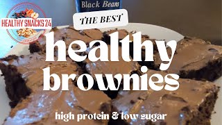 HEALTHY Brownies!!! #highprotein #snacks #healthysnacks24 #glutenfree