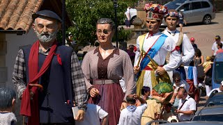 Gigantes Del Valle de Egües en Sagaseta. Kalejira, bailes y Polonesa. (Navarra)