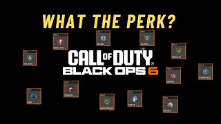 What perks should you run in Black ops 6?