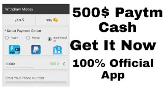 500$ Paytm Cash | Get It Now | April 2020 Update