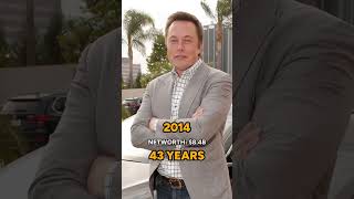 Elon Musk Networth throughout the years. 👀 #elonmusk #interestingfacts #tesla