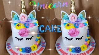 6 inch Unicorn cake #unicorncakes #rainbow