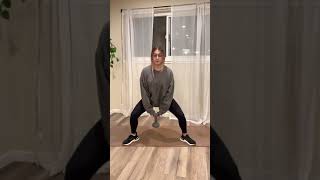 Dumbbell Sumo Squat Pulses | Happy Medium Fit