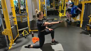 Straight arm cable shoulder flexion (bicep tendon)