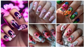 easy nail art 2024 / trending nail art / spring nail art designs / nail art / flower nail art design