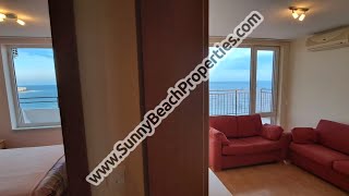 Beachfront stunning sea view 1-bedroom penthouse apartment Panorama Fort Beach St Vlas Bulgaria