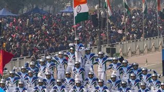 Republic Day parade full dress rehearsal 2023 at kartavya path||Indian army navy airforce ncc navy