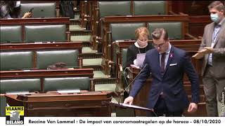 Reccino Van Lommel : De impact van de coronamaatregelen op de horeca - 08/10/2020