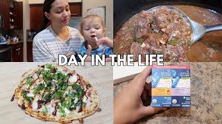 DAY IN THE LIFE WITH A TODDLER | sick toddler remedies + crockpot dinner + aldi haul + sahm vlog