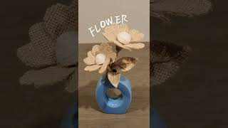 Burlap Fabric Flower