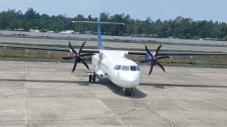 Us Bangla Airlines ATR-72-600, Landing, Taxi & Takeoff from Cox's Bazar Airport.