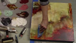 Using Leftover Paint to Start a New Cold Wax & Oil Painting! Part 1 of 2