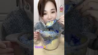 🧊❄️🥶Mukbang ice/mixed ice/[only bites]/ice Asmr/eating ice/sound crunchy