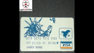 [005] James Bond 5 piece credit card lockpick set