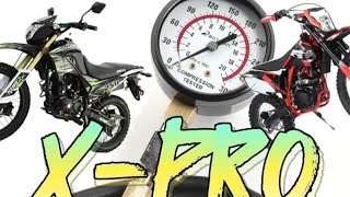 X-Pro dirt bike compression test