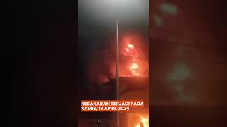 Pada Kamis, 18 April 2024, sebuah bangunan ruko di Jakarta Selatan,  terbakar