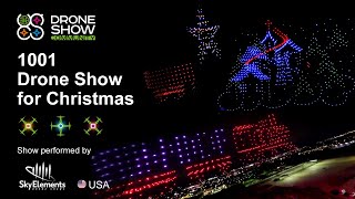 Drone Show Community member makes 1001 drones dance for Christmas