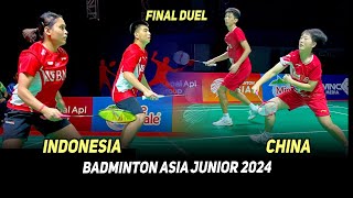 Duel Panas! Debutan Indonesia VS Juara China di Final Badminton Asia Junior 2024