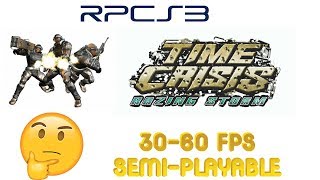 RPCS3  Time Crisis: Razing Storm (PS3 EMULATOR)