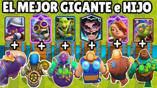 EL MEJOR GIGANTE y su HIJO? | OLIMPIADAS de GIGANTES e HIJOS  | CLASH ROYALE