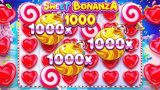 РИСКНУЛ 1 000 000 Р В СВИТ БОНАНЗА 1000 И СЛОВИЛ 3 БОМБЫ НА X1000 \ Sweet Bonanza 1000 Заносы Недели