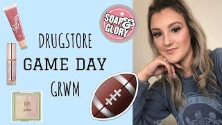 College GAME DAY Tutorial 🏈 WEATHER PROOF MAKEUP I Loren Goldman