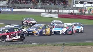 BTCC 2023: Silverstone National - Race 2 - Cars tackling the Luffield Complex Compilation