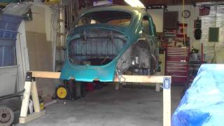 1973 Beetle and Cleaning The Garage (Time-Laps)