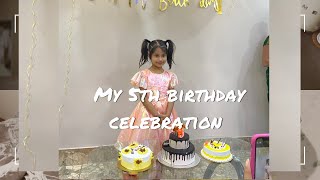 Yuvika 5th year birthday celebration// family get together #birthday