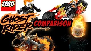 Lego Ghost Rider Minifigure & Motorcycle Comparison!