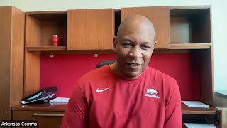 Arkansas Assistant Kenny Payne looks ahead to MBB's Exhibition game with Kansas